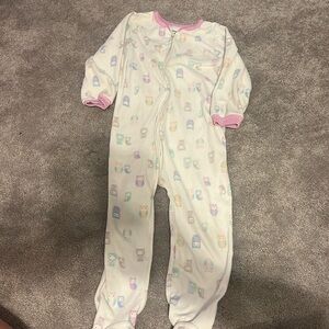 Carters Fleece Size 4 Zipper Up Sleeper